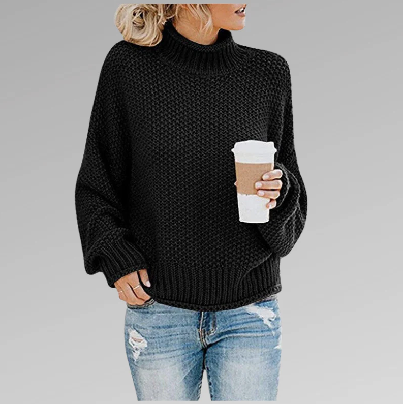 Celia - Klassischer Strickpullover Mit Kragen