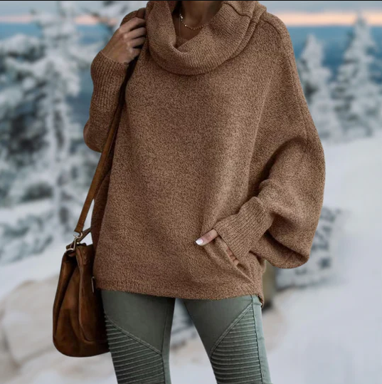 Nataly - Eleganter rollkragenpullover mit kragen