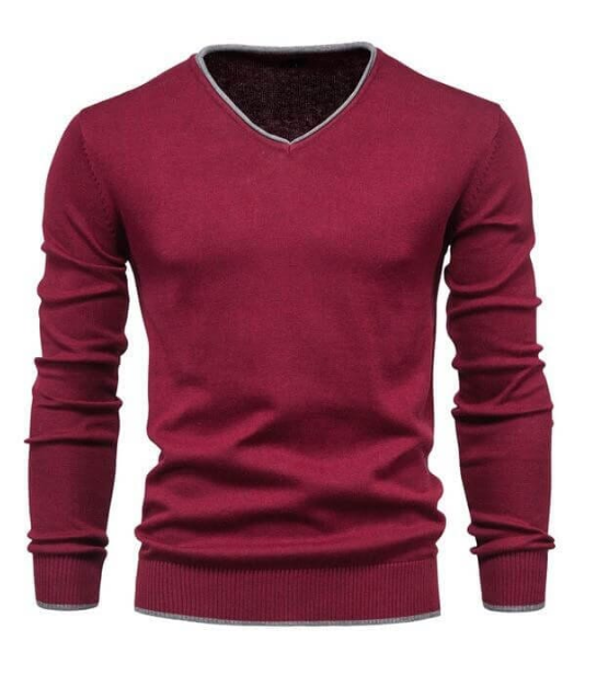Lowell - Slim-fit-pullover aus sterlingsilber mit v-ausschnitt