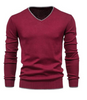 Lowell - Slim-fit-pullover aus sterlingsilber mit v-ausschnitt