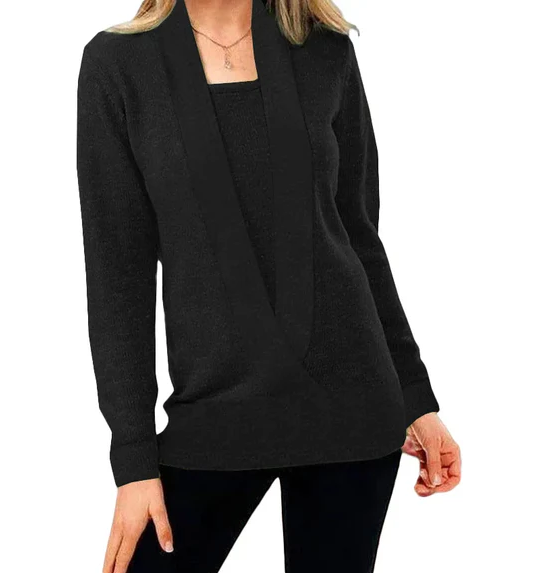 Maleah – Einzigartige Strickpullover mit V-Ausschnitt