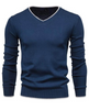 Lowell - Slim-fit-pullover aus sterlingsilber mit v-ausschnitt