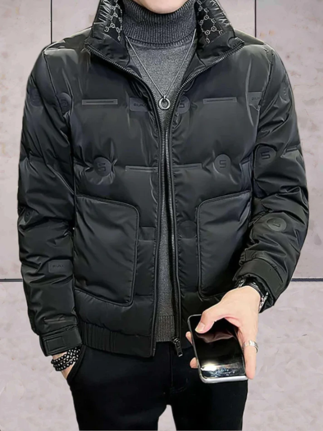Casper - Wattierte jacke mit hohem kragen