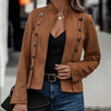 Fiorella - Stylischer damenmantel mit doppelknopfverschluss