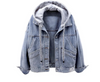 Sharon - Lässige damen jeansjacke mit kapuze