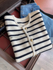Maren - Pullover mit offenem Ausschnitt und Streifen