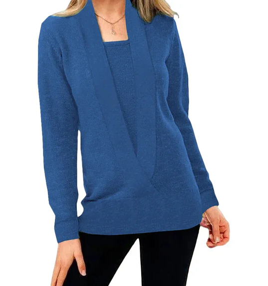 Maleah – Einzigartige Strickpullover mit V-Ausschnitt