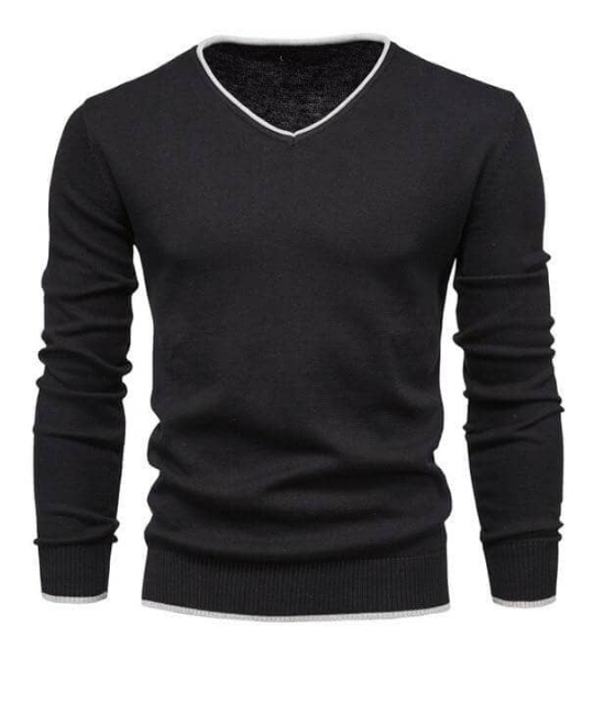 Lowell - Slim-fit-pullover aus sterlingsilber mit v-ausschnitt