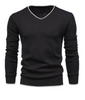 Lowell - Slim-fit-pullover aus sterlingsilber mit v-ausschnitt