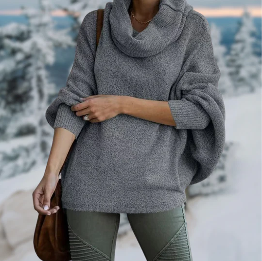 Nataly - Eleganter rollkragenpullover mit kragen