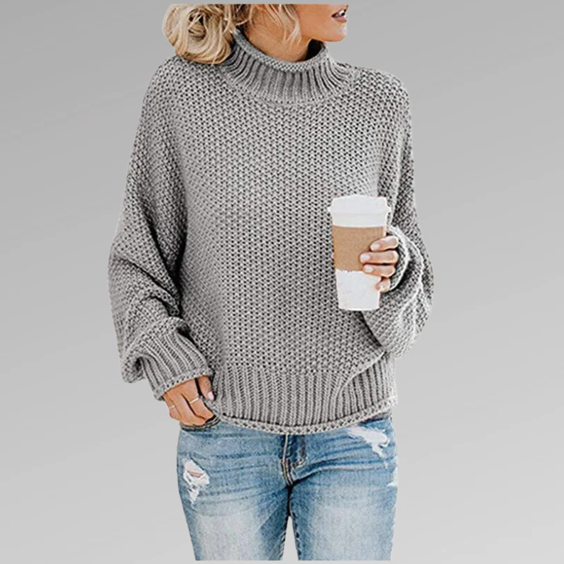 Celia - Klassischer Strickpullover Mit Kragen
