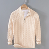 Damari - Wollpullover mit halbem reißverschluss