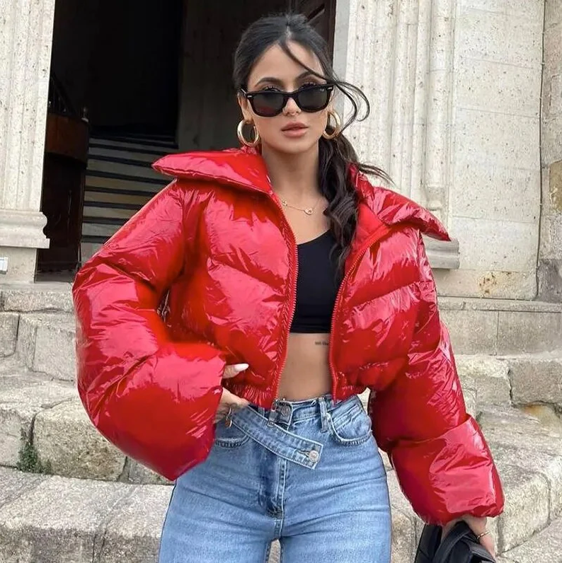Irene - Stylische kurze pufferjacke mit steppmuster