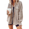 Bailee - Cordjacke mit unregelmäßiger Kapuze