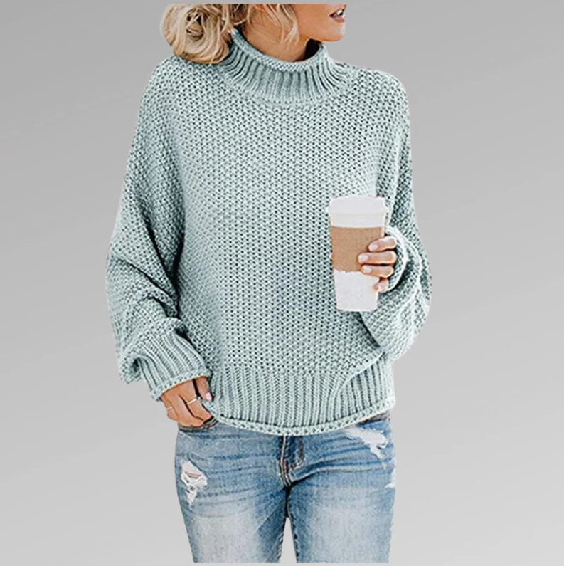 Celia - Klassischer Strickpullover Mit Kragen