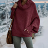 Nataly - Eleganter rollkragenpullover mit kragen