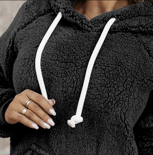 Estelle - Gemütlicher Plüsch Hoodie-Pullover