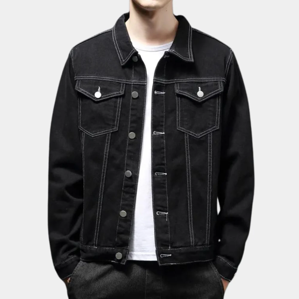 Scott - Winter-jeansjacke mit knöpfen für herren