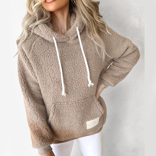 Estelle - Gemütlicher Plüsch Hoodie-Pullover