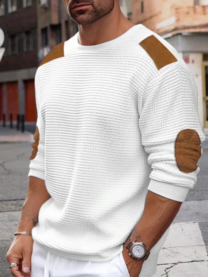 Rylan - Waffelripp-Strickpullover Für Herren