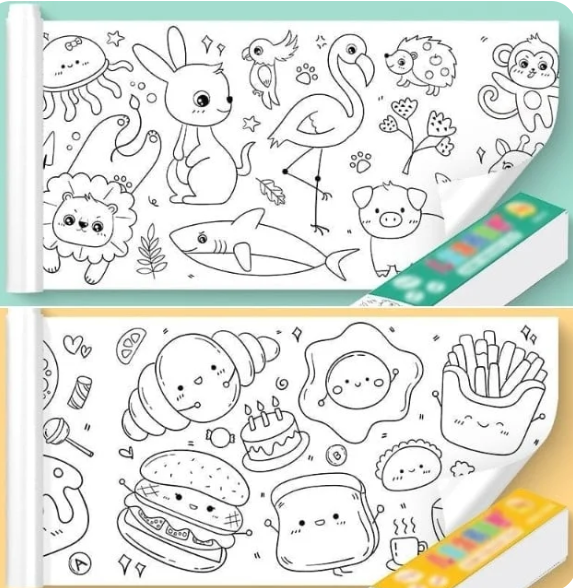 DrawFun - Kreative Zeichnungsrolle für endlosen Spaß