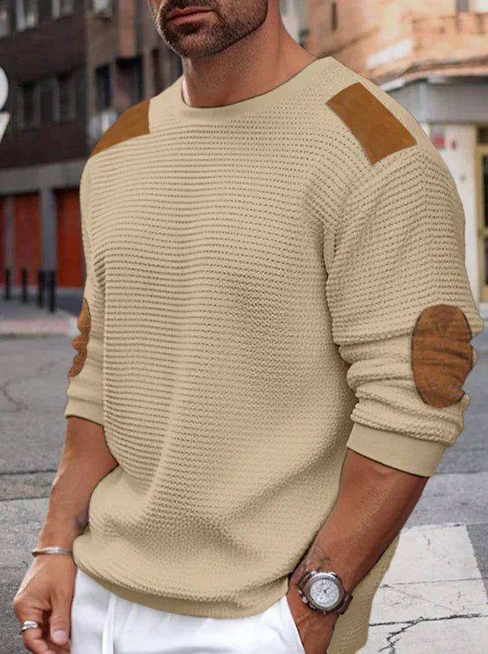Rylan - Waffelripp-Strickpullover Für Herren