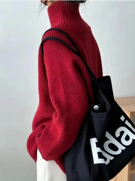 Faye - Pullover mit hohem Kragen