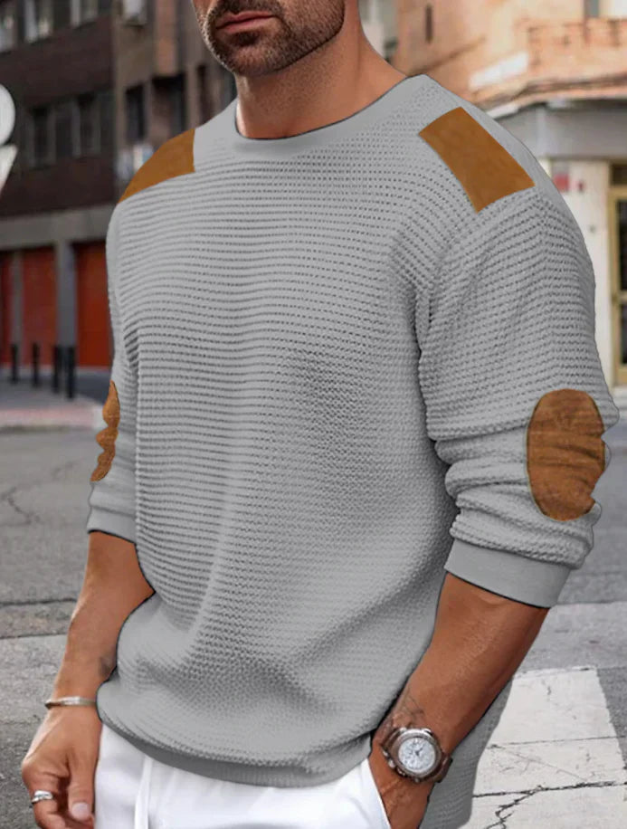 Rylan - Waffelripp-Strickpullover Für Herren
