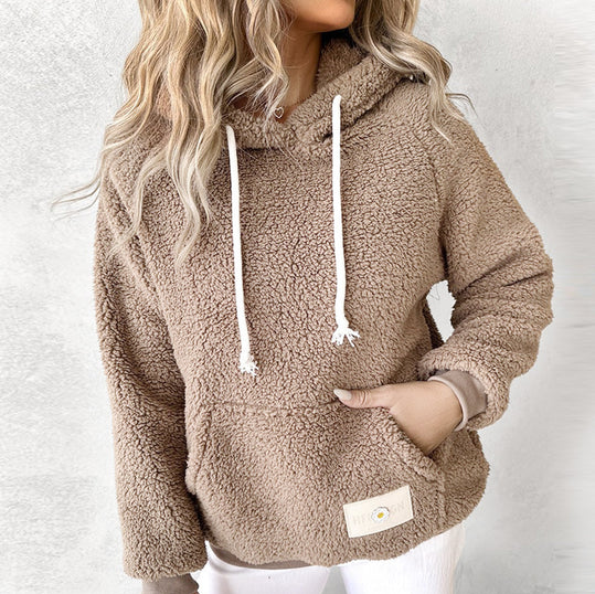 Estelle - Gemütlicher Plüsch Hoodie-Pullover