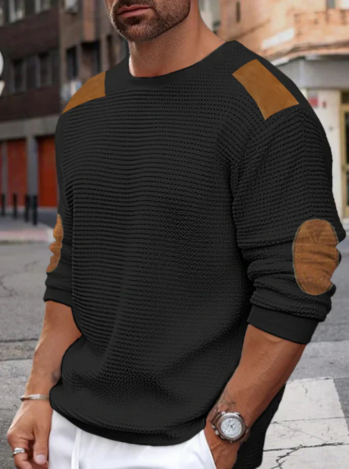 Rylan - Waffelripp-Strickpullover Für Herren