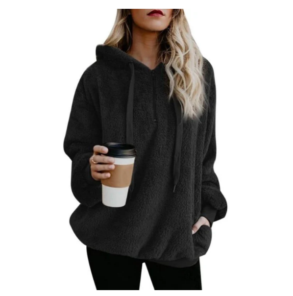 Trudy - Damen fleece-sweatshirt mit reißverschluss