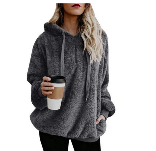 Trudy - Damen fleece-sweatshirt mit reißverschluss