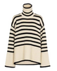 Whitney - Gestreifter damen-rollkragenpullover