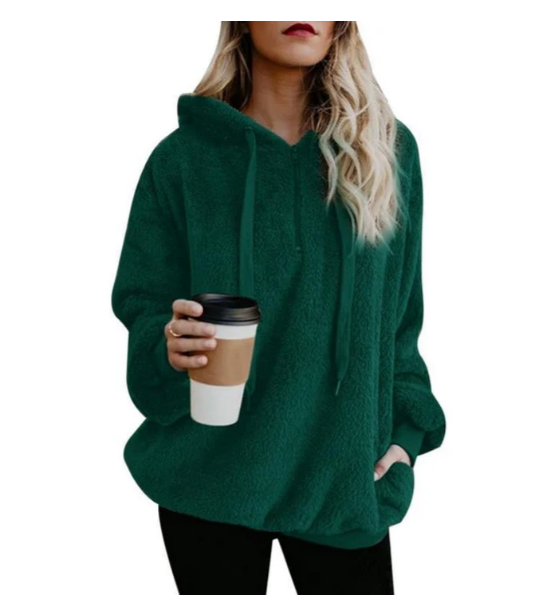 Trudy - Damen fleece-sweatshirt mit reißverschluss