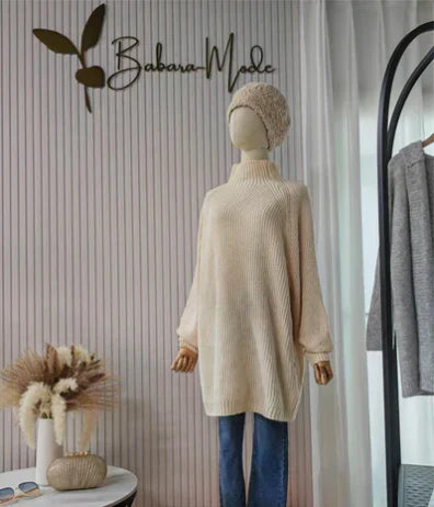 Harriet - Bequemes Winter-Strickkleid