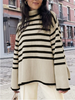 Whitney - Gestreifter damen-rollkragenpullover