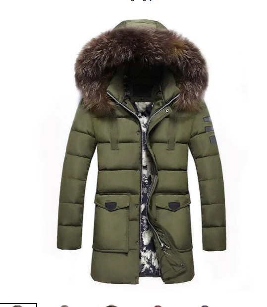 David - Herren ubergangsjacke mit fell