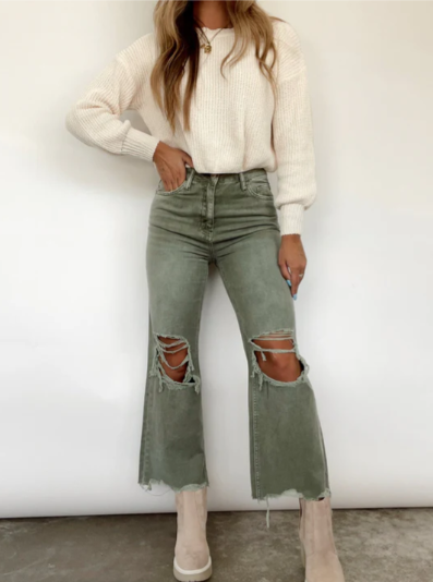 Lucille - Zerrissene jeans mit ultimativem tragekomfort