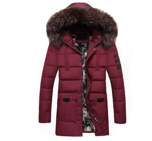David - Herren ubergangsjacke mit fell
