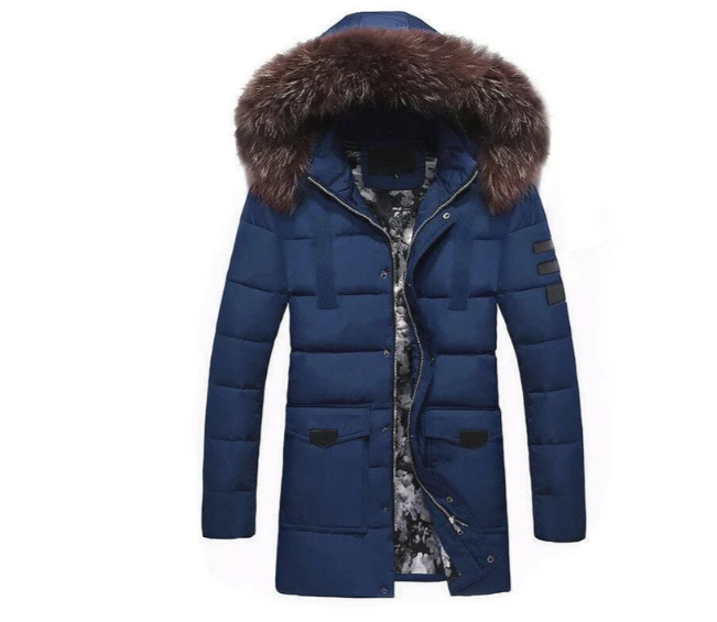 David - Herren ubergangsjacke mit fell
