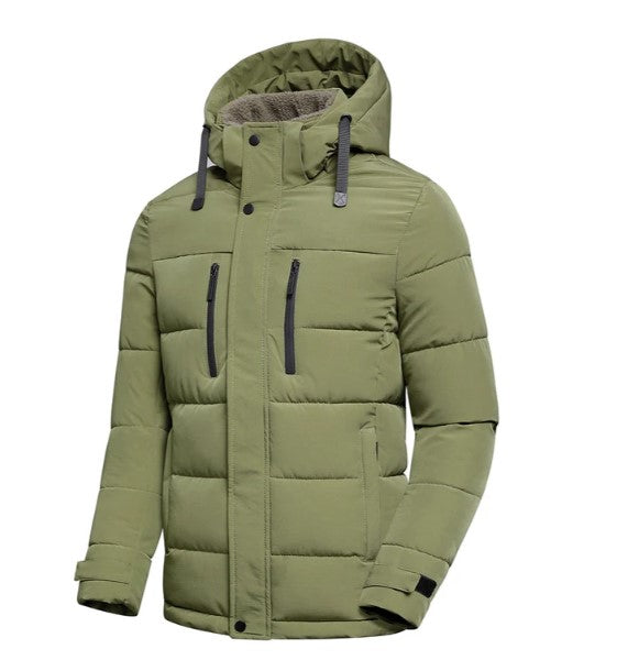 Zeno - Herren winterjacke mit abnehmbarer kapuze