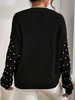 Skylar - Damen strickpullover mit perlen