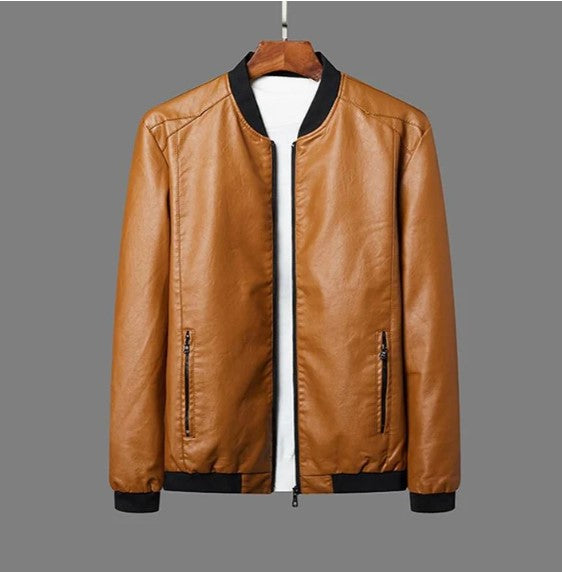 Tadhg - Herren Lederjacke mit geradem Schnitt