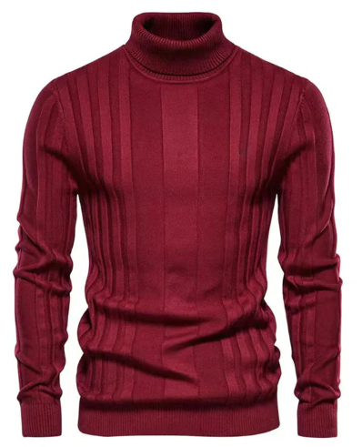 Archer - Klassischer Gerippter Rollkragenpullover Für Herren