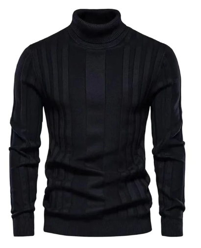 Archer - Klassischer Gerippter Rollkragenpullover Für Herren