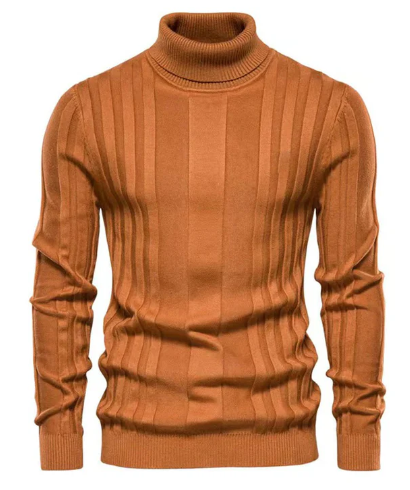 Archer - Klassischer Gerippter Rollkragenpullover Für Herren