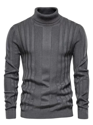 Archer - Klassischer Gerippter Rollkragenpullover Für Herren