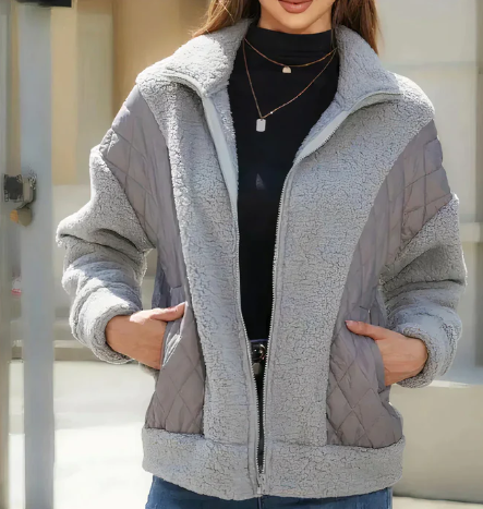 Emerie - Sherpa Jacke Mit Reißverschluss Für Damen