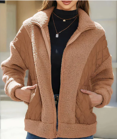 Emerie - Sherpa Jacke Mit Reißverschluss Für Damen