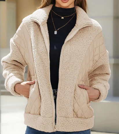 Emerie - Sherpa Jacke Mit Reißverschluss Für Damen